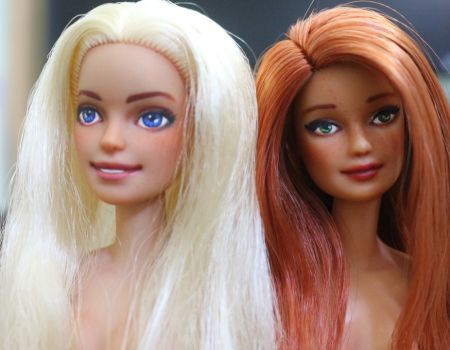 Barbie hair washing